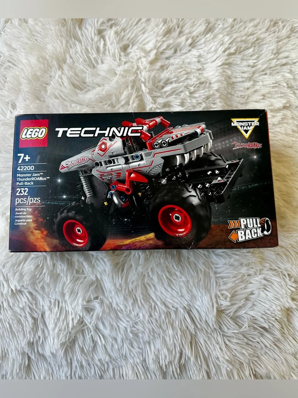 LEGO Technic Monster Jam ThunderROARus Pull-Back 42200 232 Pieces New Sealed